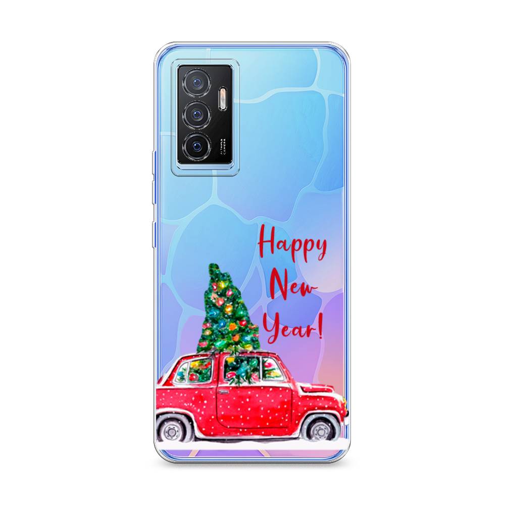 

Чехол на Vivo V23e "Happy New Year", Красный;зеленый, 267050-5