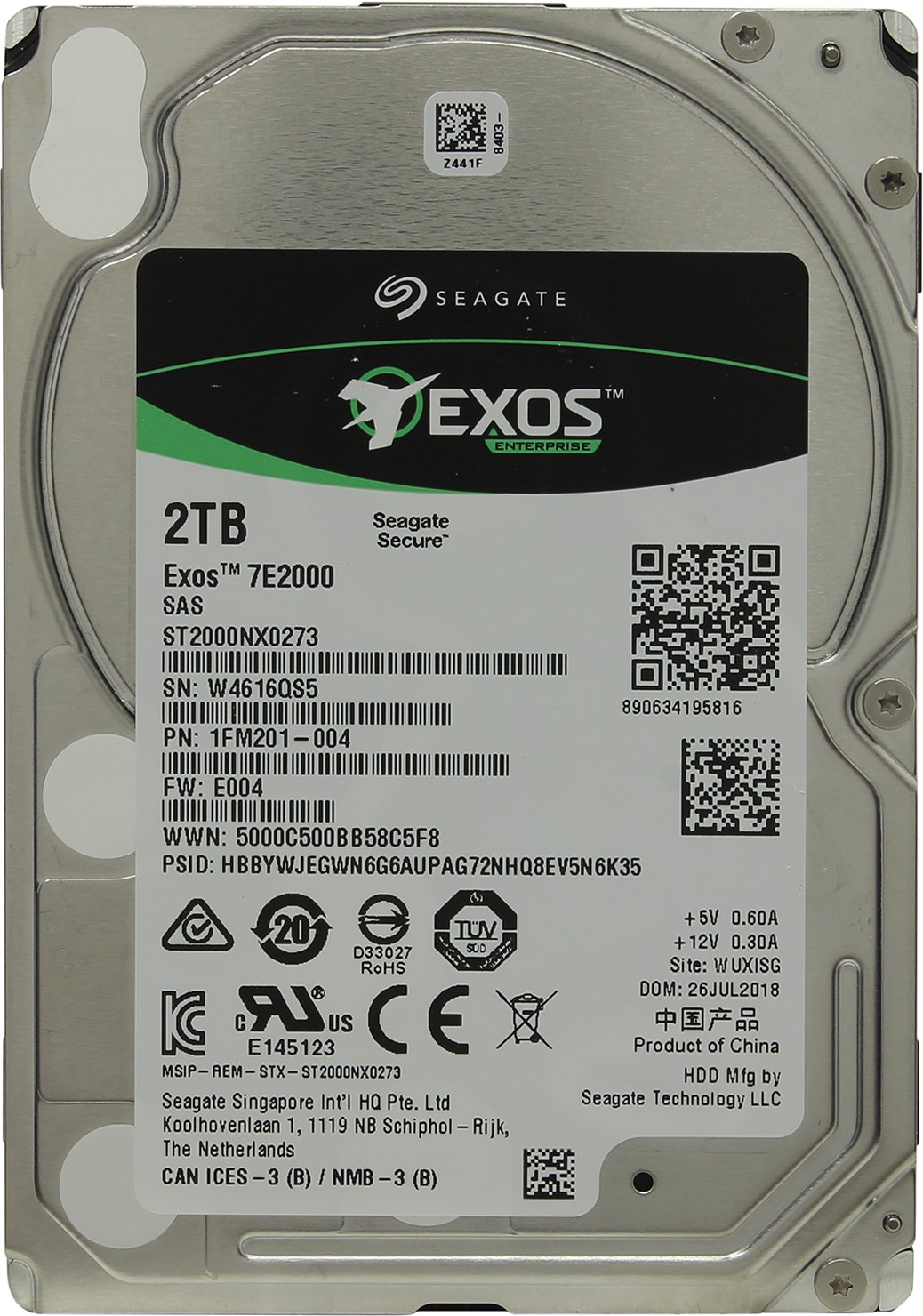 фото Жесткий диск seagate 2 тб (st2000nx0273)