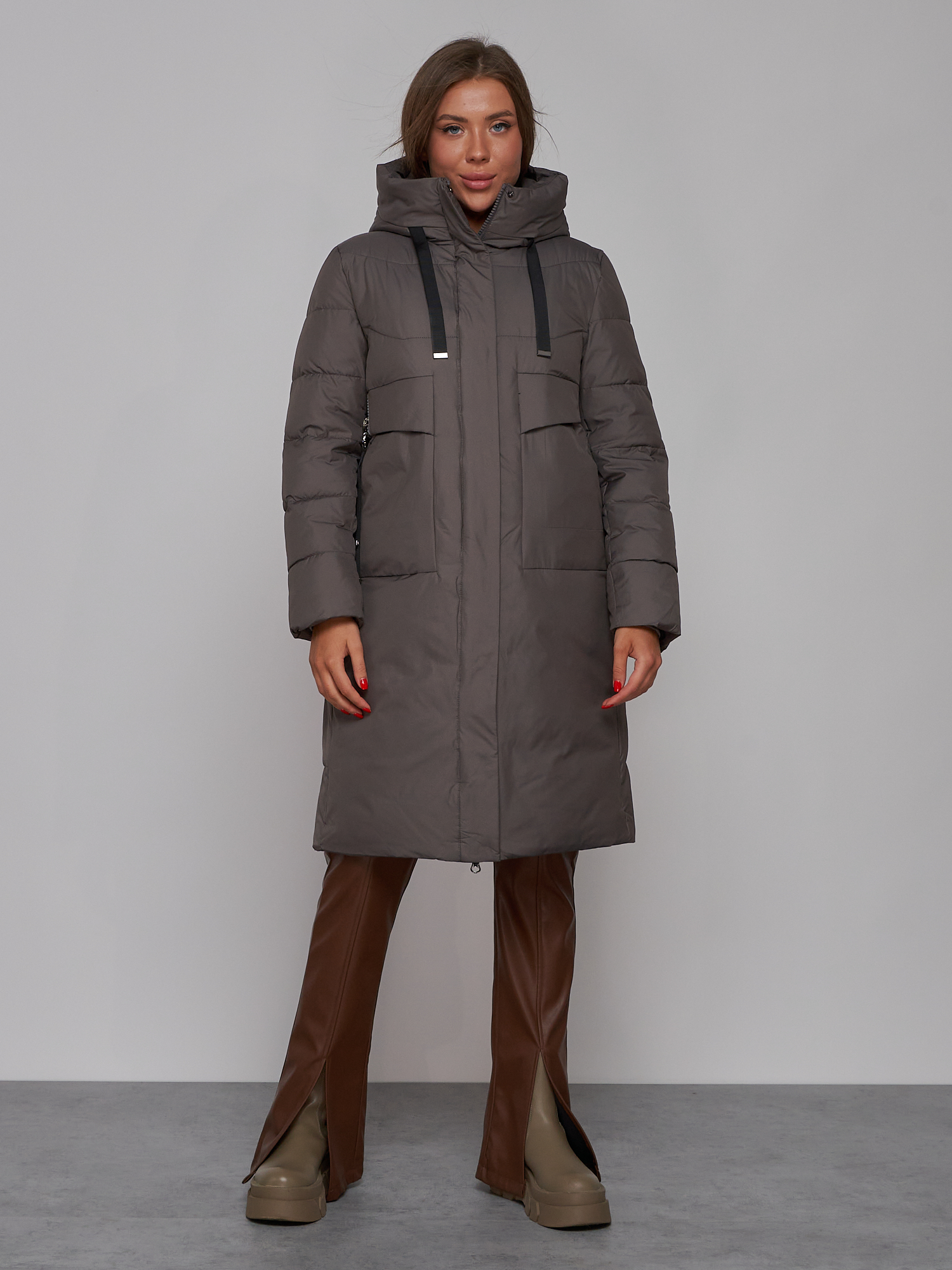 

Пальто женское MTFORCE 52331 серое S, Серый, 52331