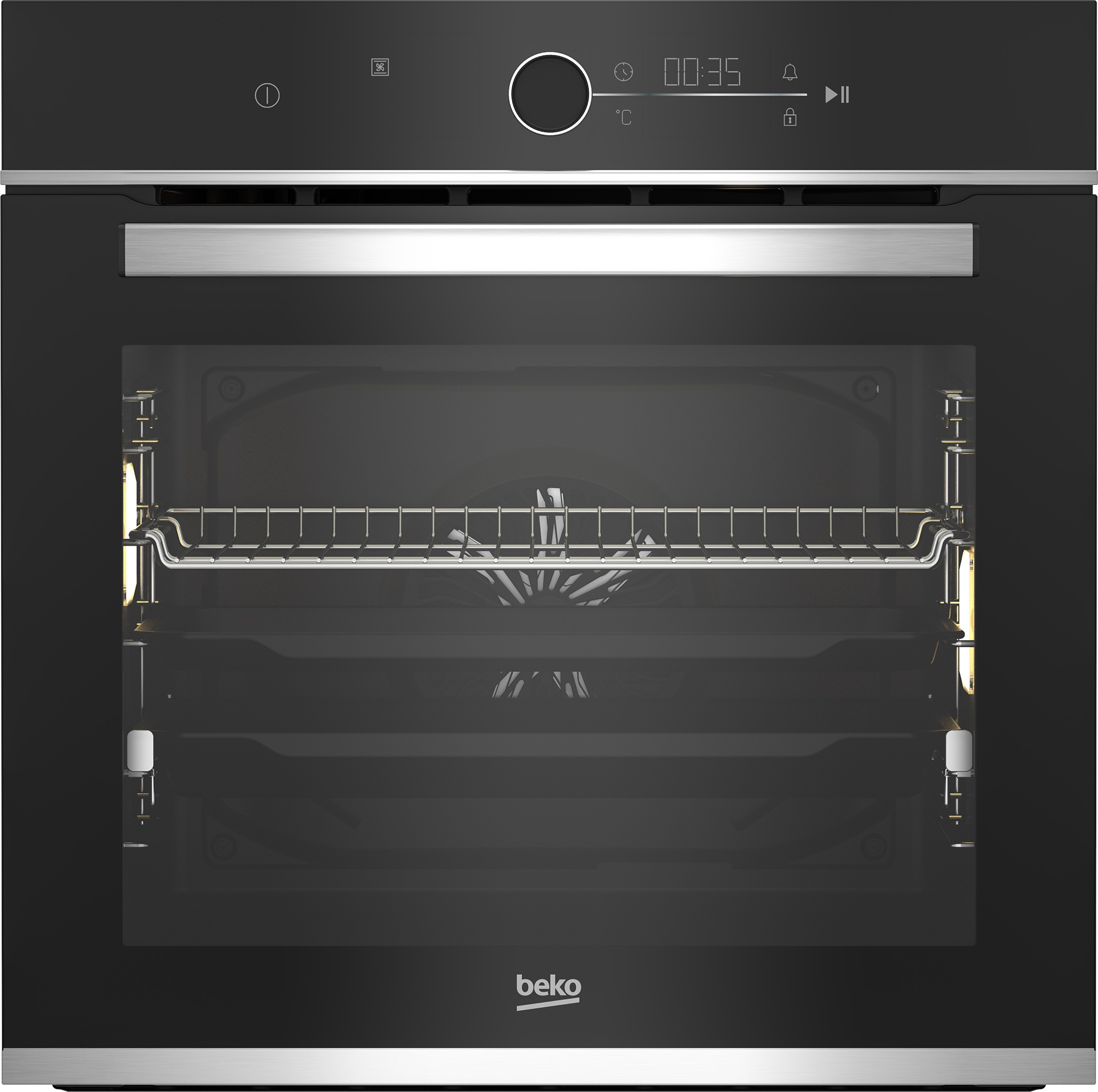 

Встраиваемый электрический духовой шкаф BEKO BBIM13400XS черный, BBIM13400XS