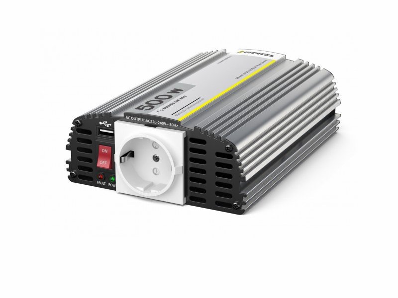 

Инвертор KV-M500U.12, 12В/220В, модифицированный синус, 500W