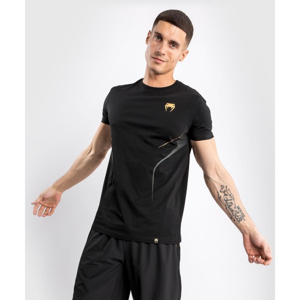 фото Футболка venum athletics black/gold (l)