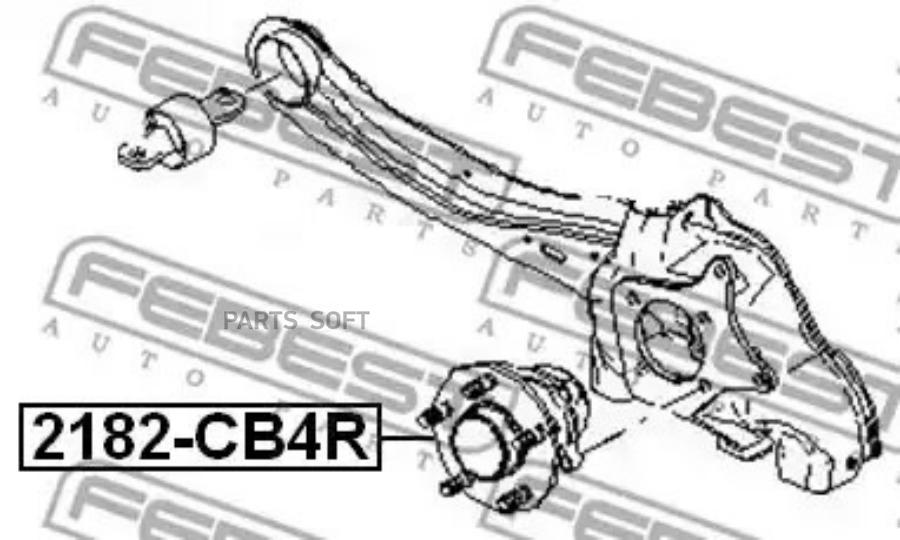 

FEBEST Ступица задняя FORD FOCUS CB4 2008-2011 FEBEST 2182-CB4R FEBEST 2182-CB4R