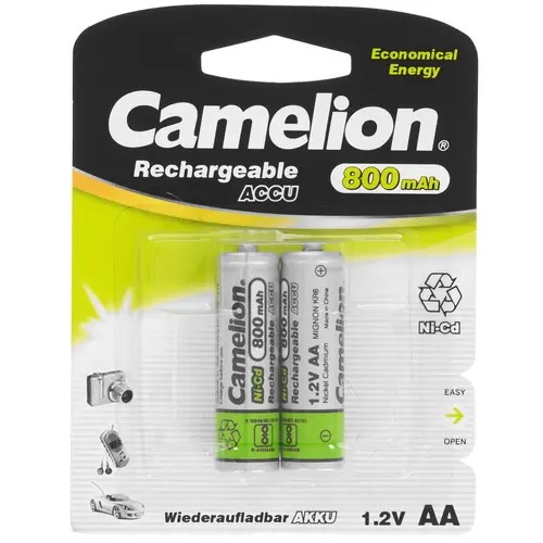 

Аккумулятор Camelion NC-AA800BP2 800 мА*ч, NC-AA800BP2