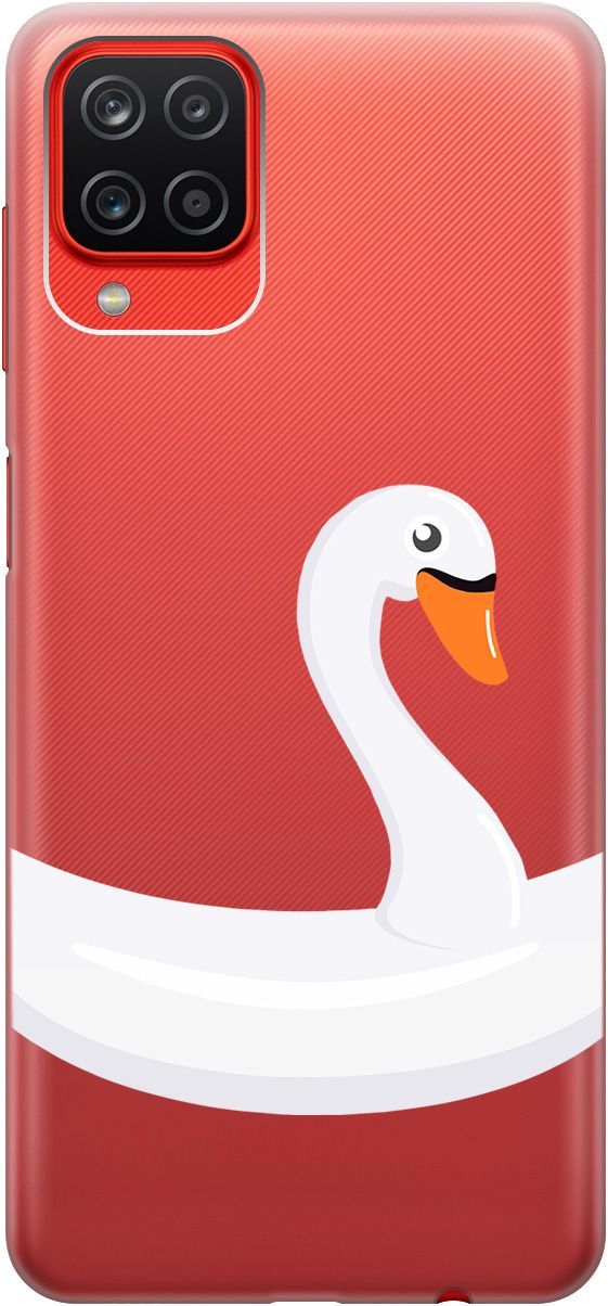 

Чехол на Samsung Galaxy A12/M12 "Swan Swim Ring" прозрачный, 5354