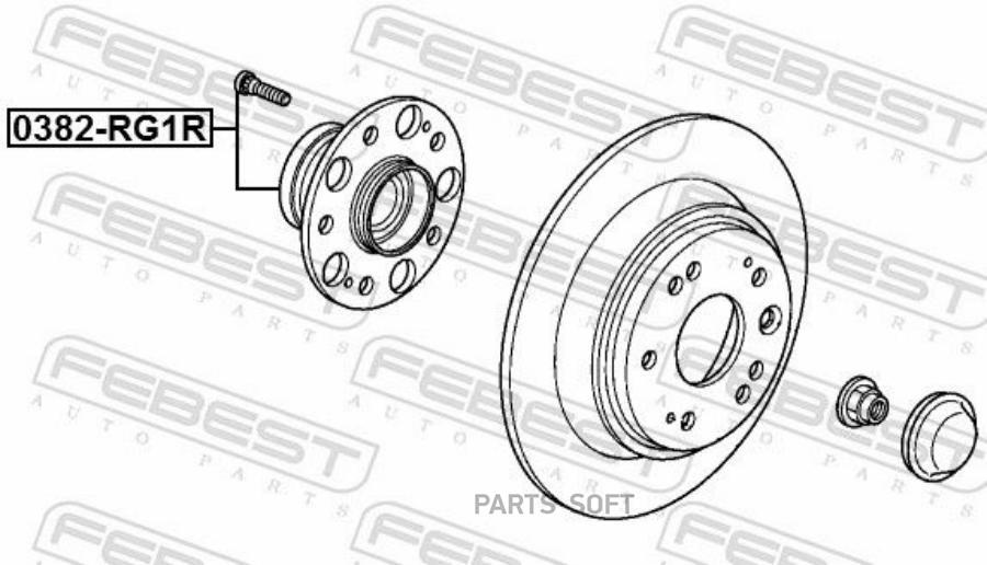 

FEBEST Ступица задняя FEBEST 0382-RG1R