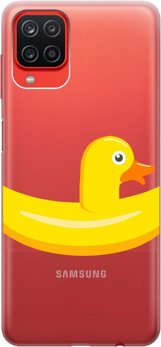 

Чехол на Samsung Galaxy A12/M12 "Duck Swim Ring" прозрачный, Прозрачный;белый, 5354
