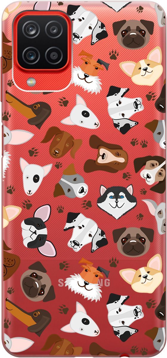 

Чехол на Samsung Galaxy A12/M12 с принтом "Dogs Pattern" прозрачный, Прозрачный;коричневый, 5354
