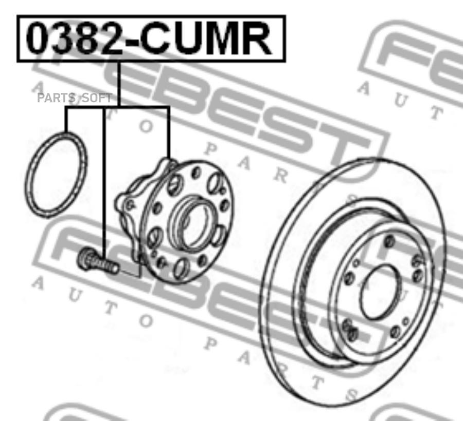 

FEBEST Ступица задняя FEBEST 0382-CUMR