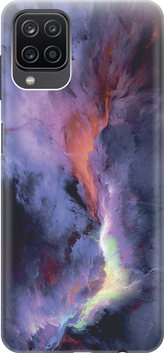 

Чехол на Samsung Galaxy A12/M12 с принтом "Гром и молния", Фиолетовый;черный, 7057