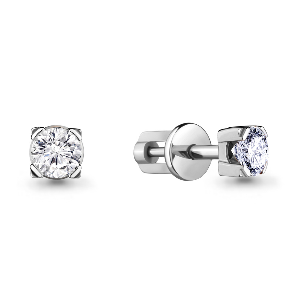 

Серьги из серебра с фианитом Aquamarine 420381_925_р, 420381_925_р