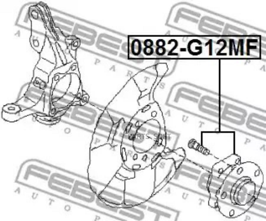 

FEBEST Ступица SUBARU IMPREZA G12 2007-2011 FEBEST 0882-G12MF FEBEST 0882-G12MF