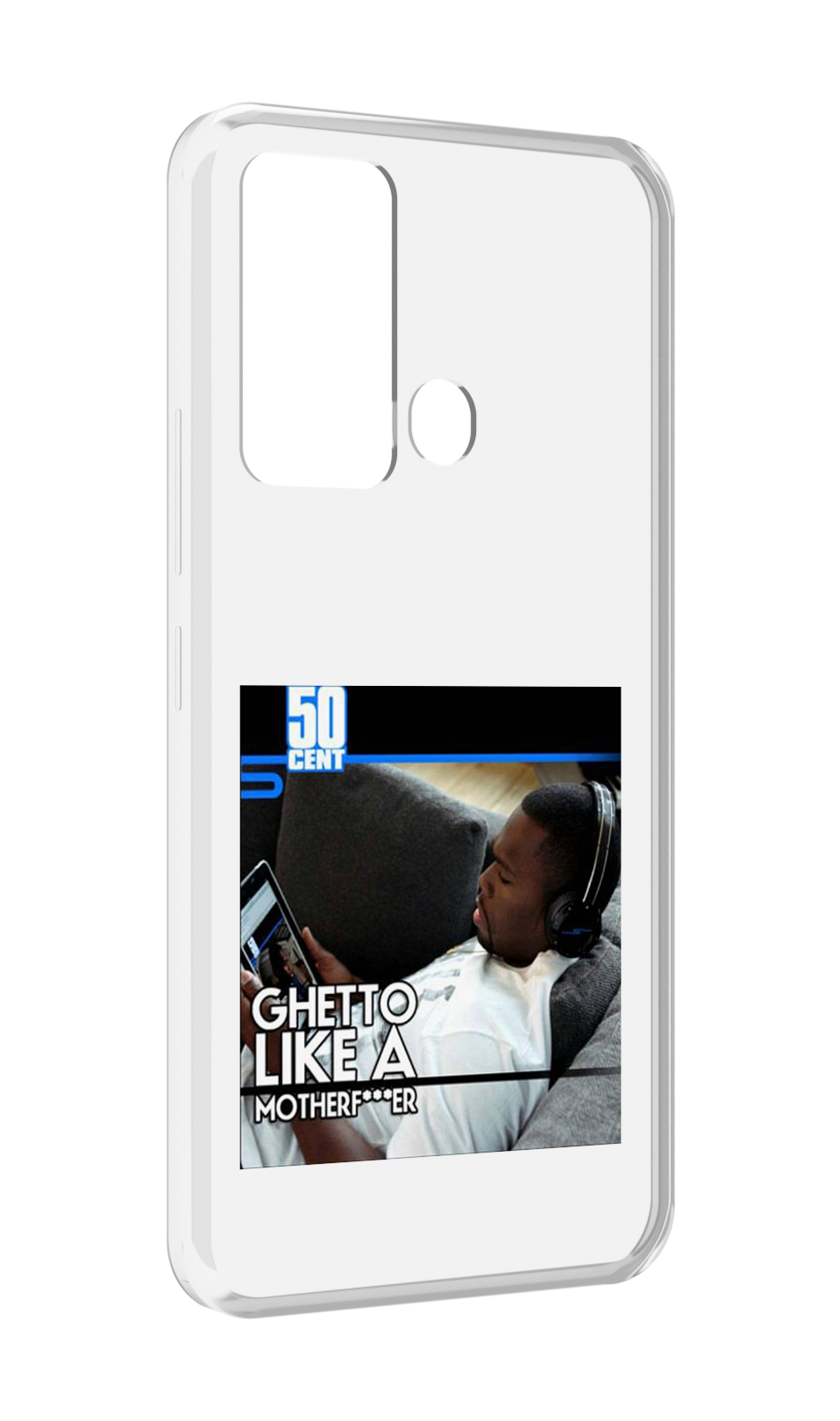 

Чехол MyPads 50 Cent - Ghetto Like A Motherfucker для ITEl Vision 3, Прозрачный, Tocco