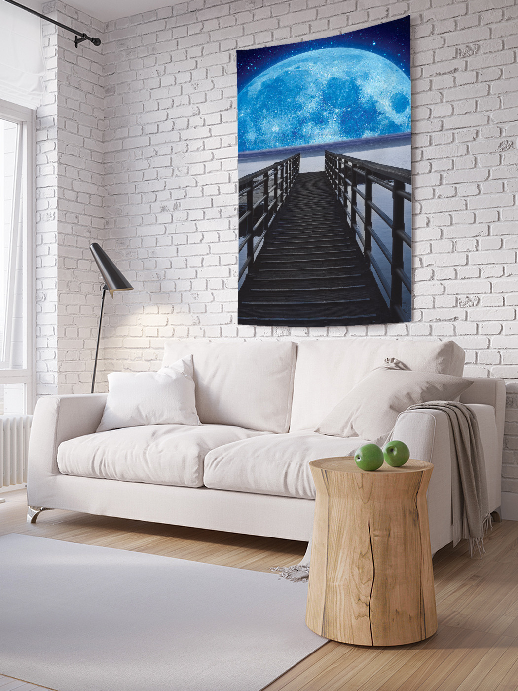 

Вертикальное фотопанно на стену JoyArty Лунный купол 150x200 см, Лунный купол