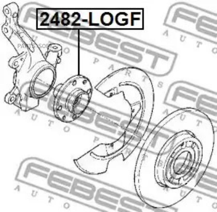 FEBEST Ступица FEBEST 2482-LOGF