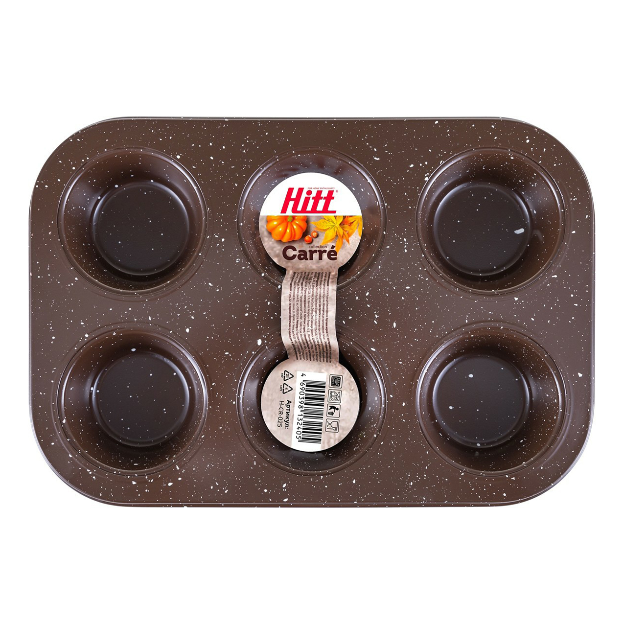 

Форма для выпечки маффинов Hitt Carre 265 x 180 x 25 мм