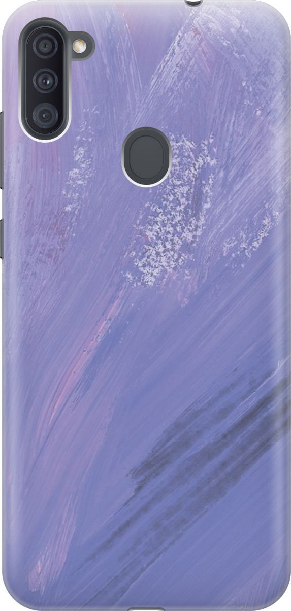 

Чехол на Samsung Galaxy A11/M11 с принтом "Сиреневые мазки", Серый;фиолетовый, 7050