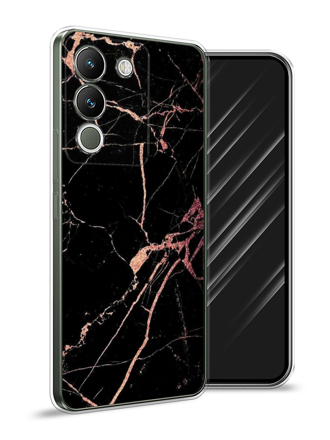 

Чехол Awog на Vivo V29e 5G "Мрамор розовое золото", Черный;розовый, 269650-1