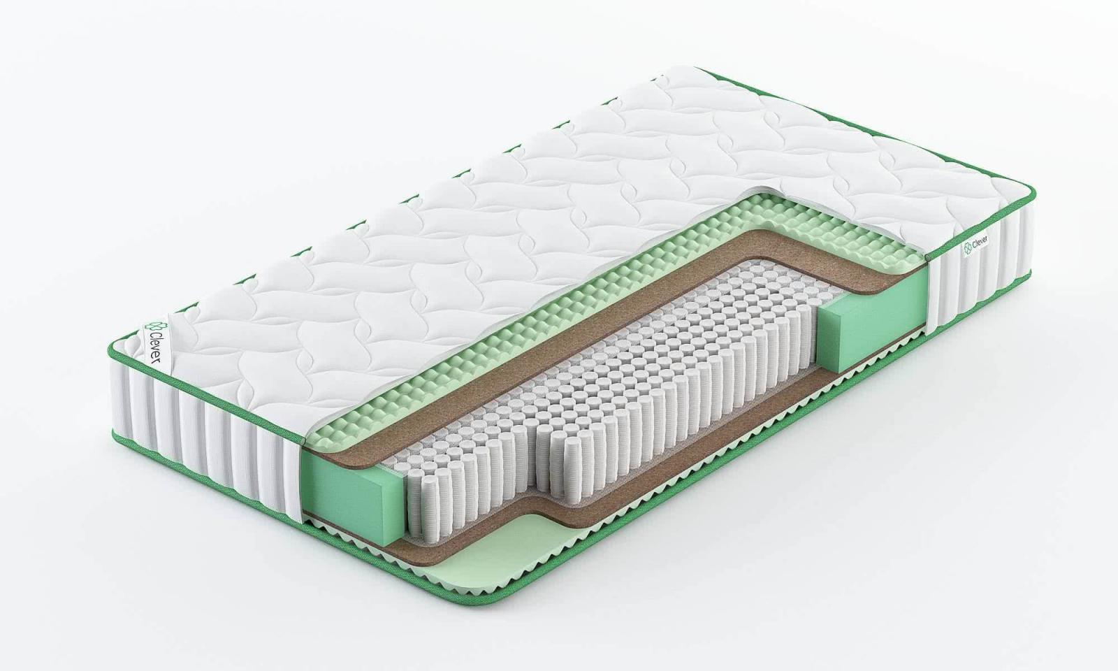 

Матрас Clever Wave Firm S1000 65x195, Белый, CLEVER WAVE FIRM S1000