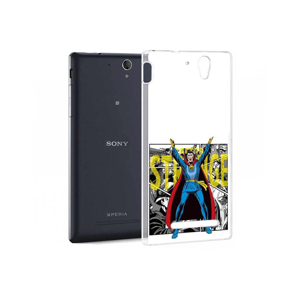 

Чехол MyPads Tocco для Sony Xperia C3 доктор стренж комикс (PT18760.251.334), Прозрачный, Tocco