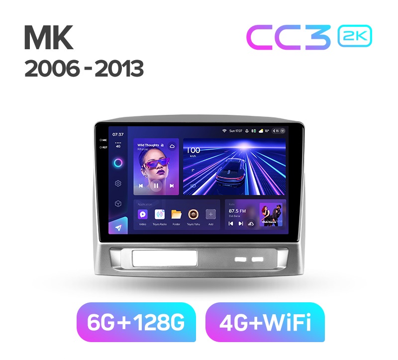 Магнитола TEYES GEELY MK 2006-2013 г CC3 2K 6128ГБ 4189000₽
