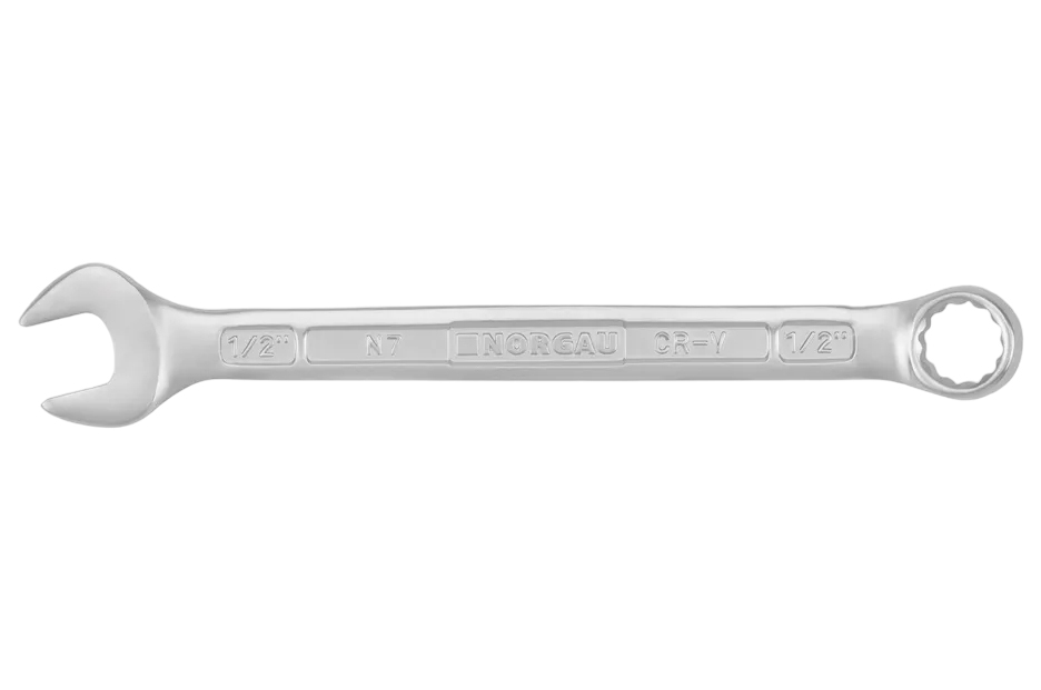 Гаечный комбинированный ключ NORGAU Industrial 1/2, рожковый и накидной профиль, HРM Hi