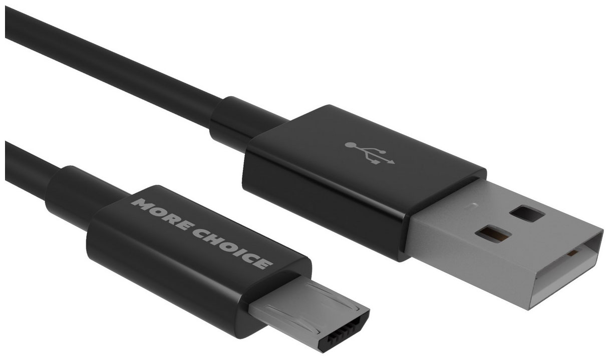 фото Кабель morechoice smart usb 3.0a для micro-usb k42sm тре 1м black more choice