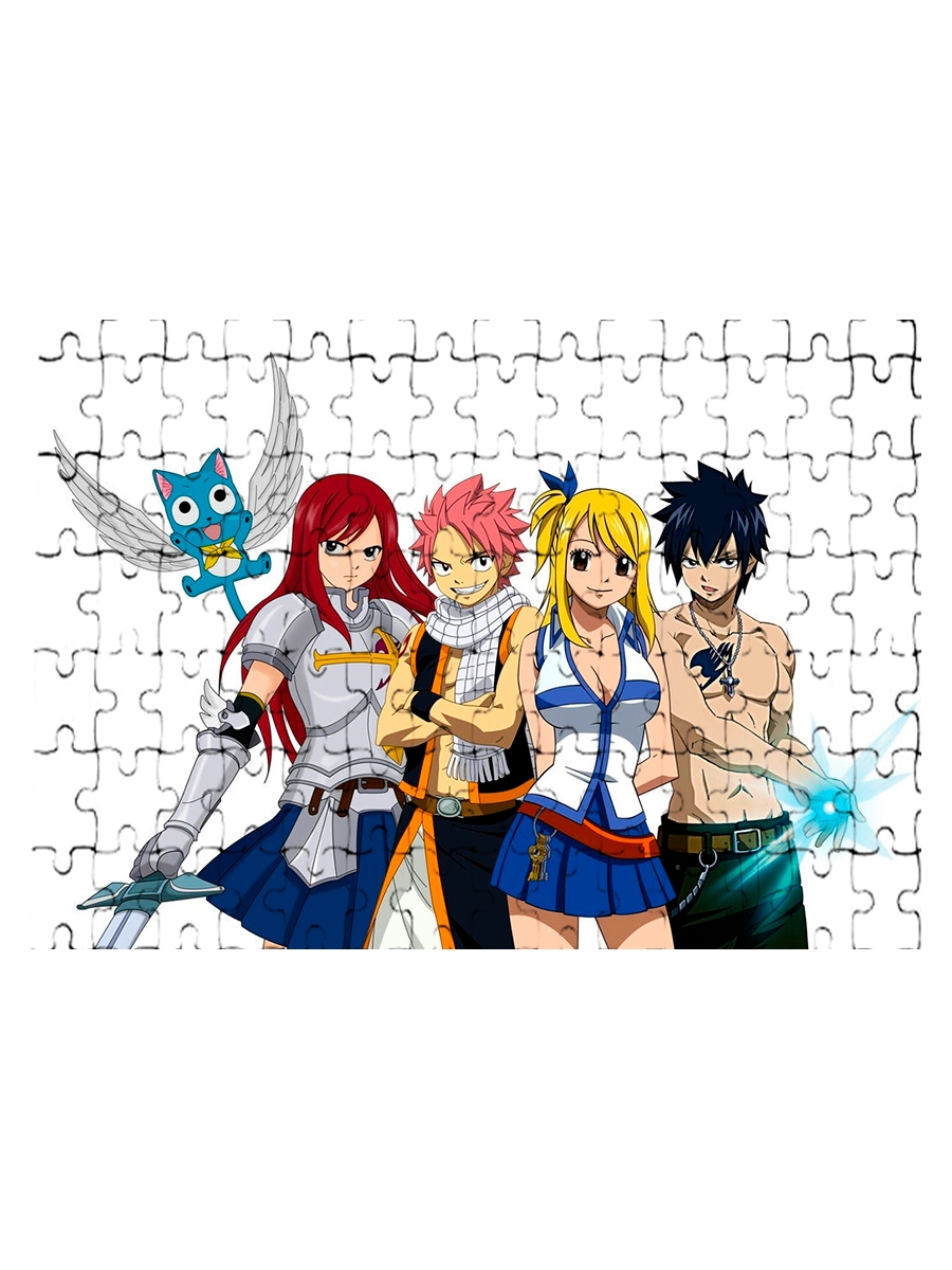 

Магнитный пазл Drabs Fairy Tail Нацу Люси Грей Эльза 1 120дет 24960735, Магнитный пазл на холодильник 9