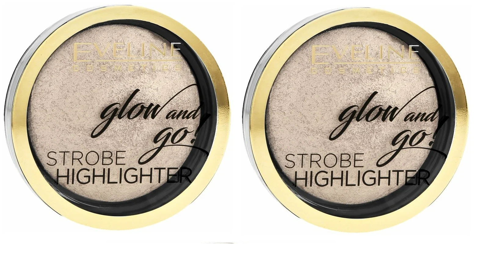 Хайлайтер Eveline Cosmetics запеченный Glow And Go Тон 01 Сhampagne 8.5 г 2 шт