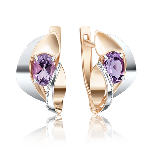 

Серьги из красного золота с аметистом PLATINA jewelry 02-4038-00-203-1111-46_0, 02-4038-00-203-1111-46_0