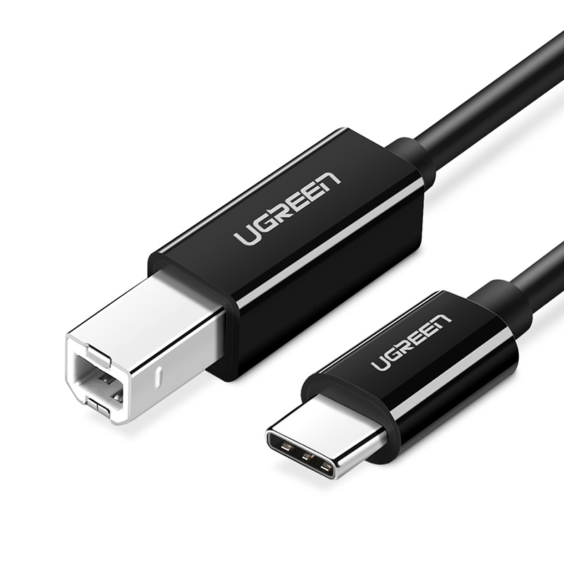

Кабель uGreen USB-C - USB-B вилка-вилка 2м (45106_) чёрный, US370