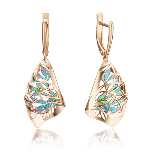 

Серьги из красного золота с эмалью PLATINA jewelry 02-4024-00-000-1110-66_0, 02-4024-00-000-1110-66_0