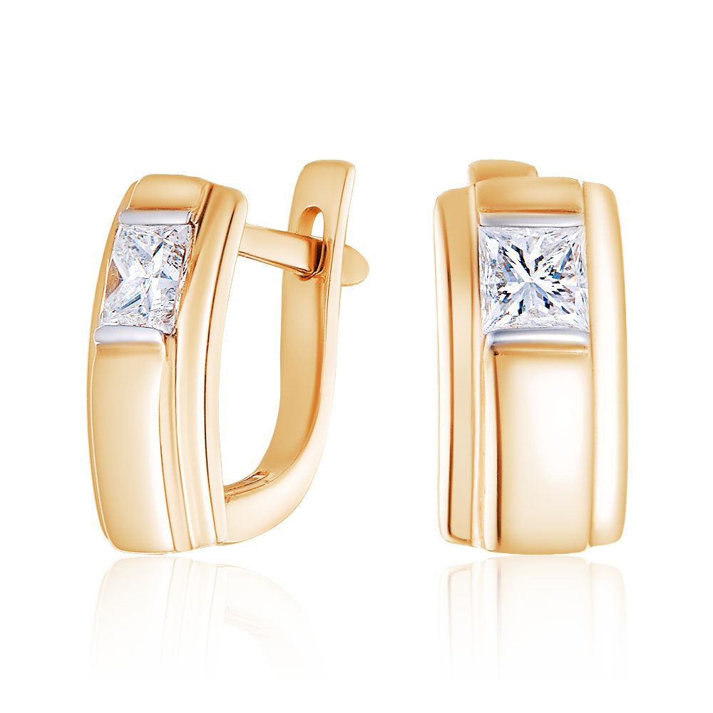 

Серьги из красного золота с бриллиантом ЮВЕЛИР КАРАТ 1222521, 1222521