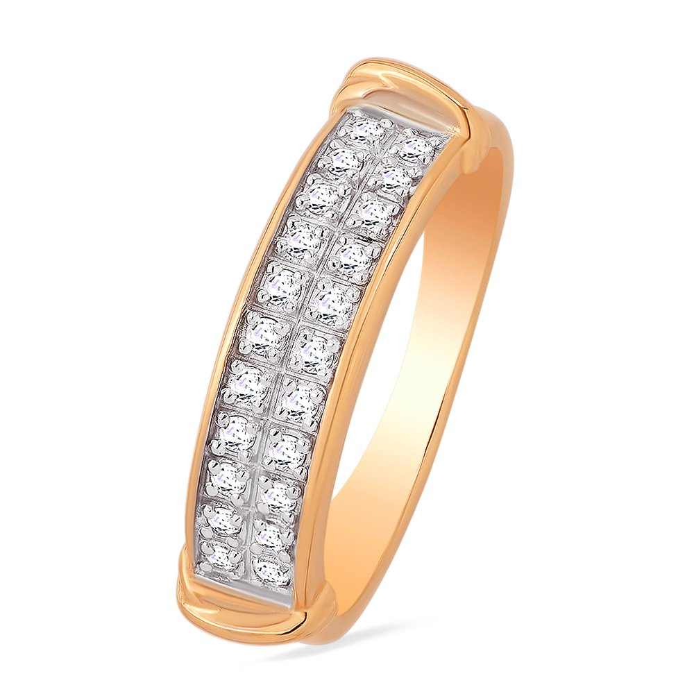 

Кольцо женское из красного золота с бриллиантом 585Gold 101010576, р, 101010576