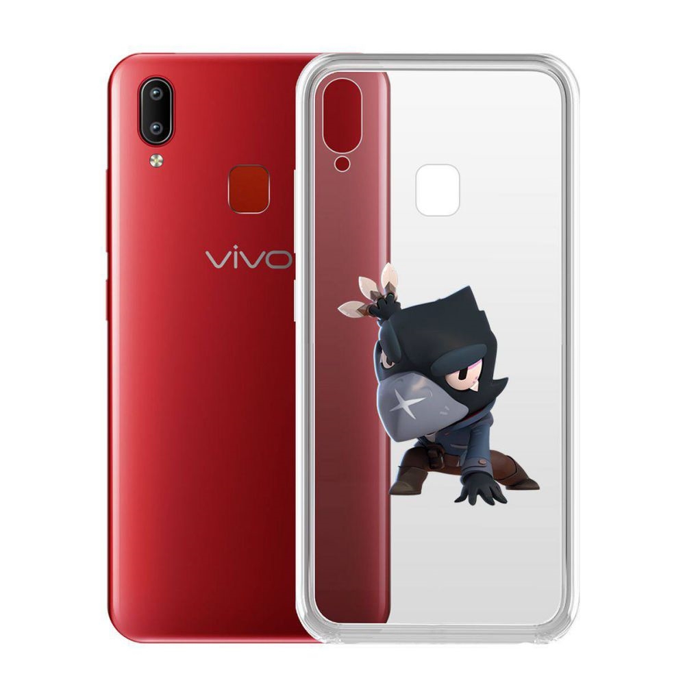 

Чехол-накладка Brawl Stars-Ворон для Vivo Y91/Y91i/Y93/Y95, Прозрачный