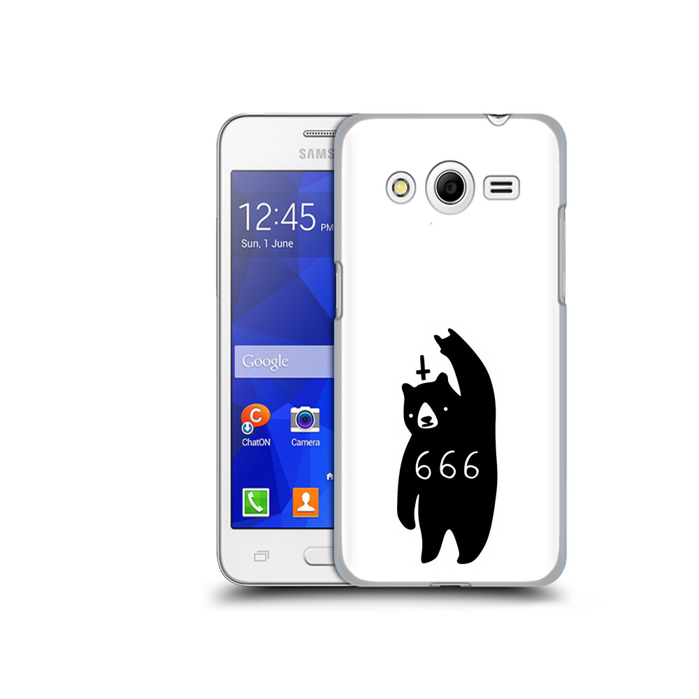 

Чехол MyPads Tocco для Samsung Galaxy Core 2 медведь 666 (PT7707.568.462), Прозрачный, Tocco