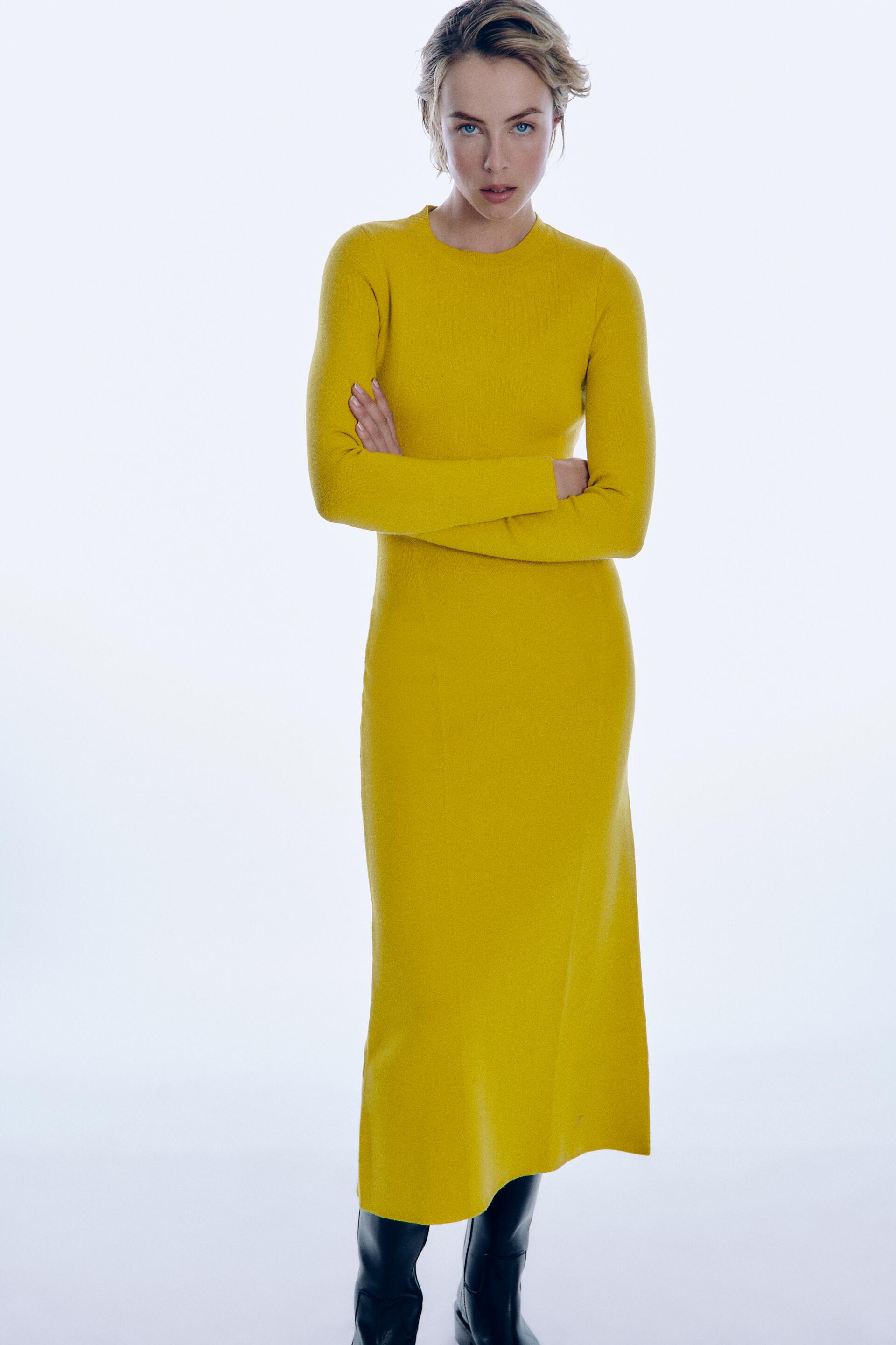 

Платье женское ZARA 05536134 желтое S (доставка из-за рубежа), 05536134