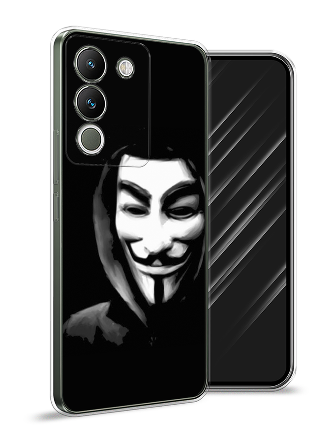 

Чехол Awog на Vivo V29e 5G "Анонимус", Черный;серый;белый, 269650-1