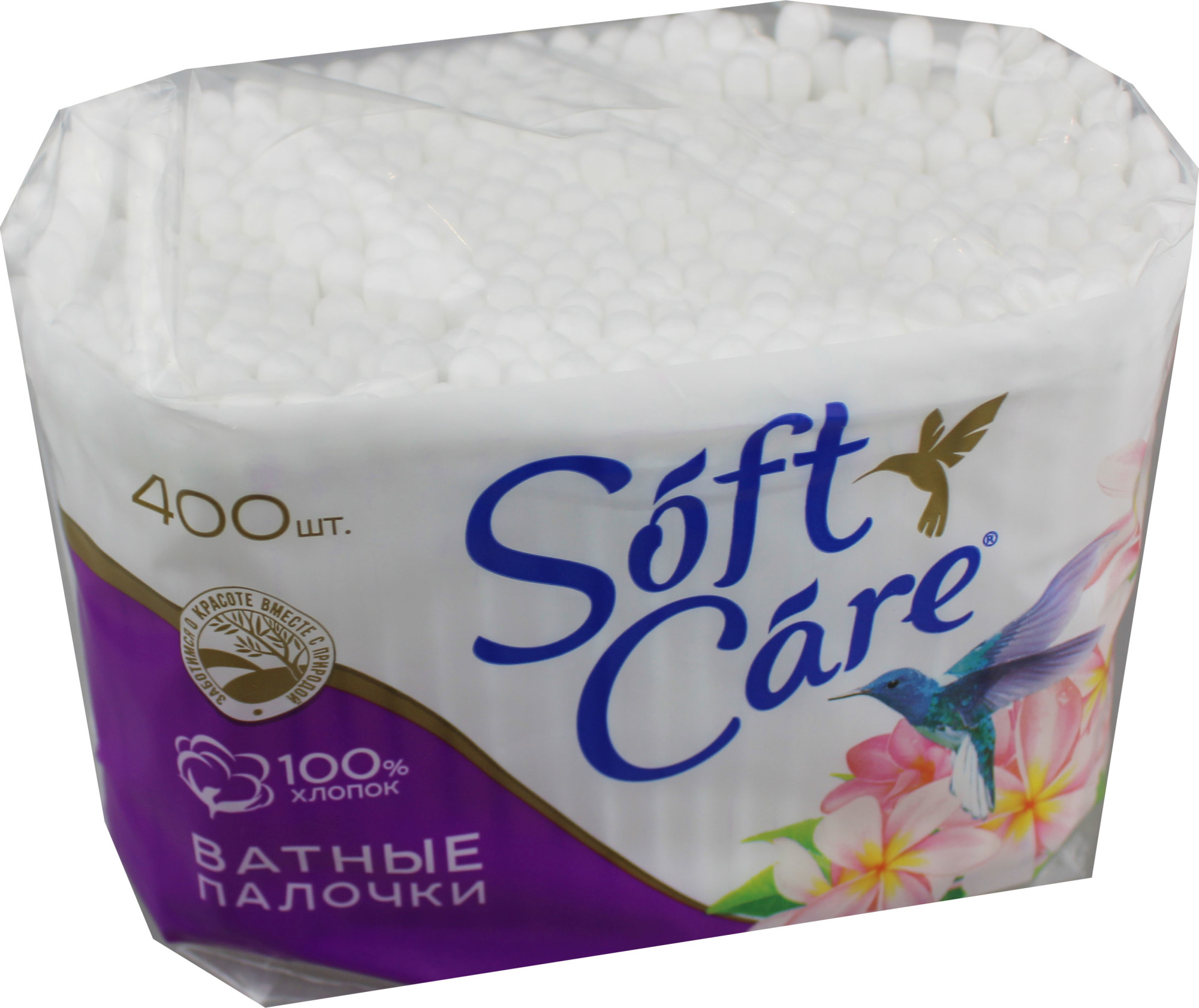 

Ватные палочки Soft Care, Romax, 400 штук, 150