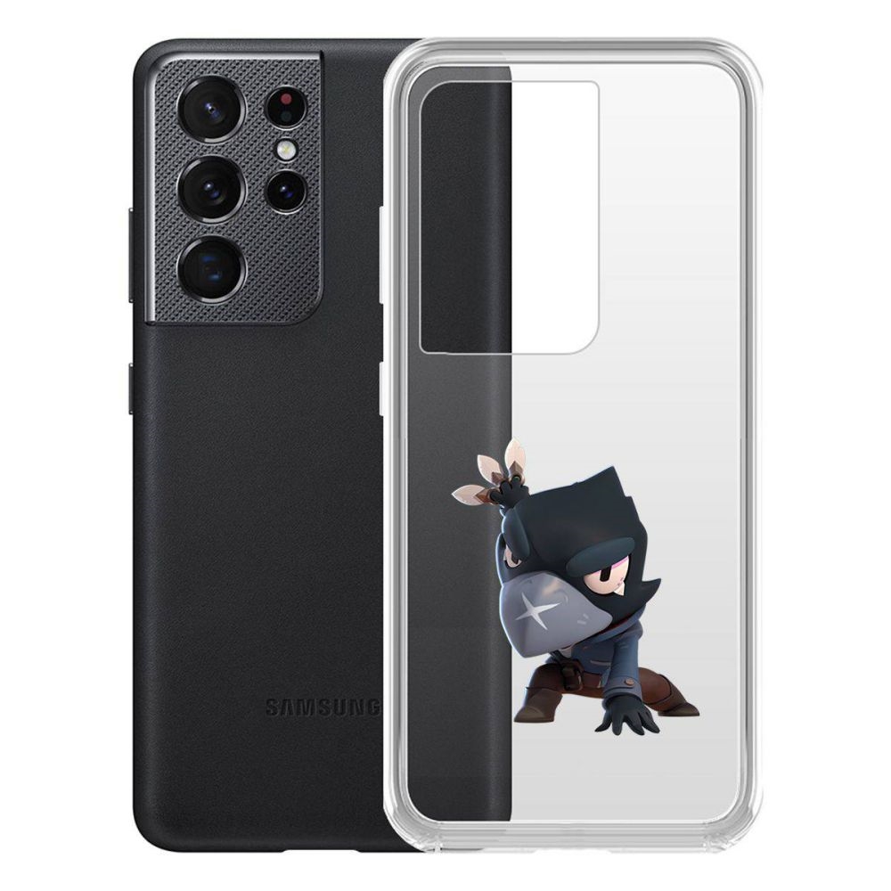 

Чехол-накладка Brawl Stars-Ворон для Samsung Galaxy S21 Ultra (G998)