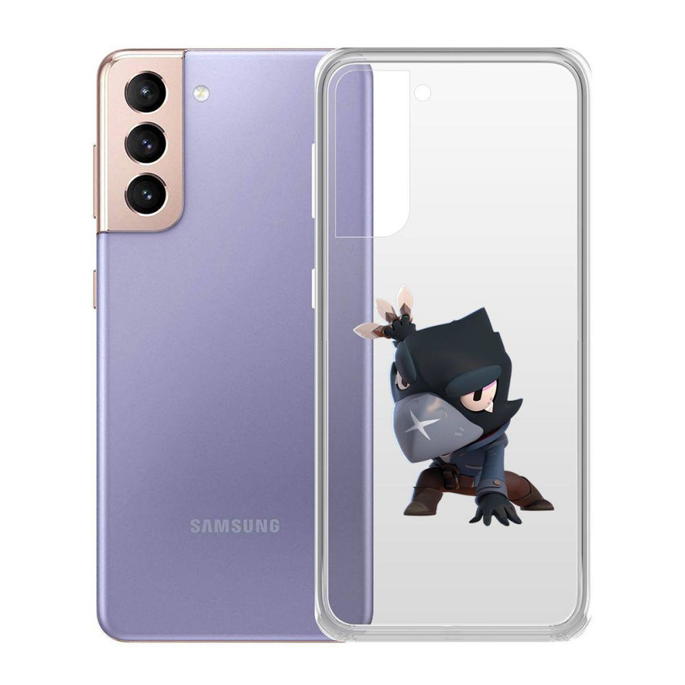 

Чехол-накладка Brawl Stars-Ворон для Samsung Galaxy S21 (G991), Прозрачный