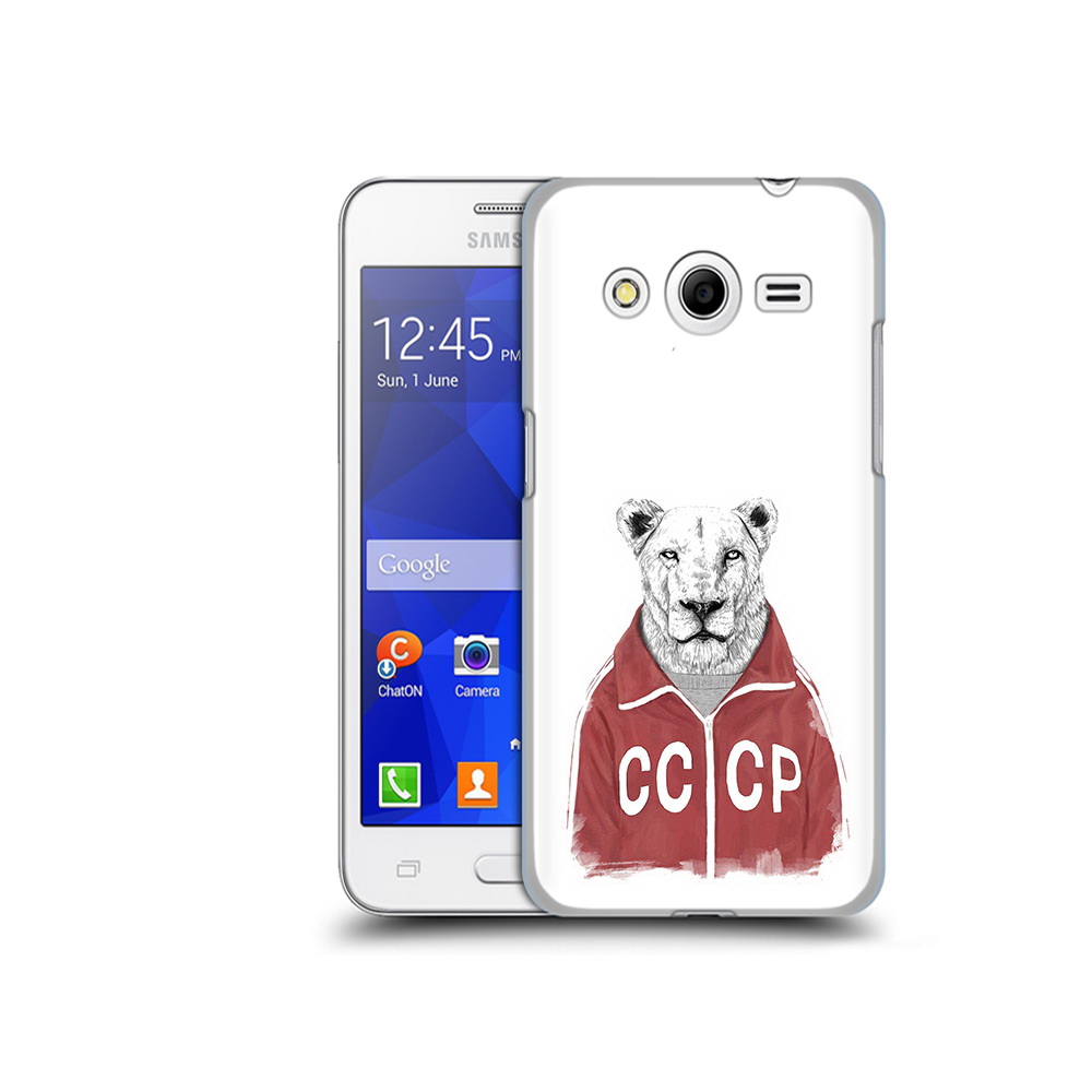 

Чехол MyPads Tocco для Samsung Galaxy Core 2 львица ссср (PT7707.568.450), Прозрачный, Tocco