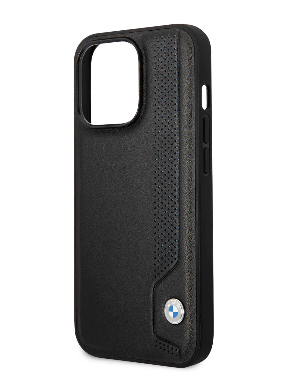 

Чехол BMW для iPhone 14 Pro из фирменной натуральной кожи, черный, Leather