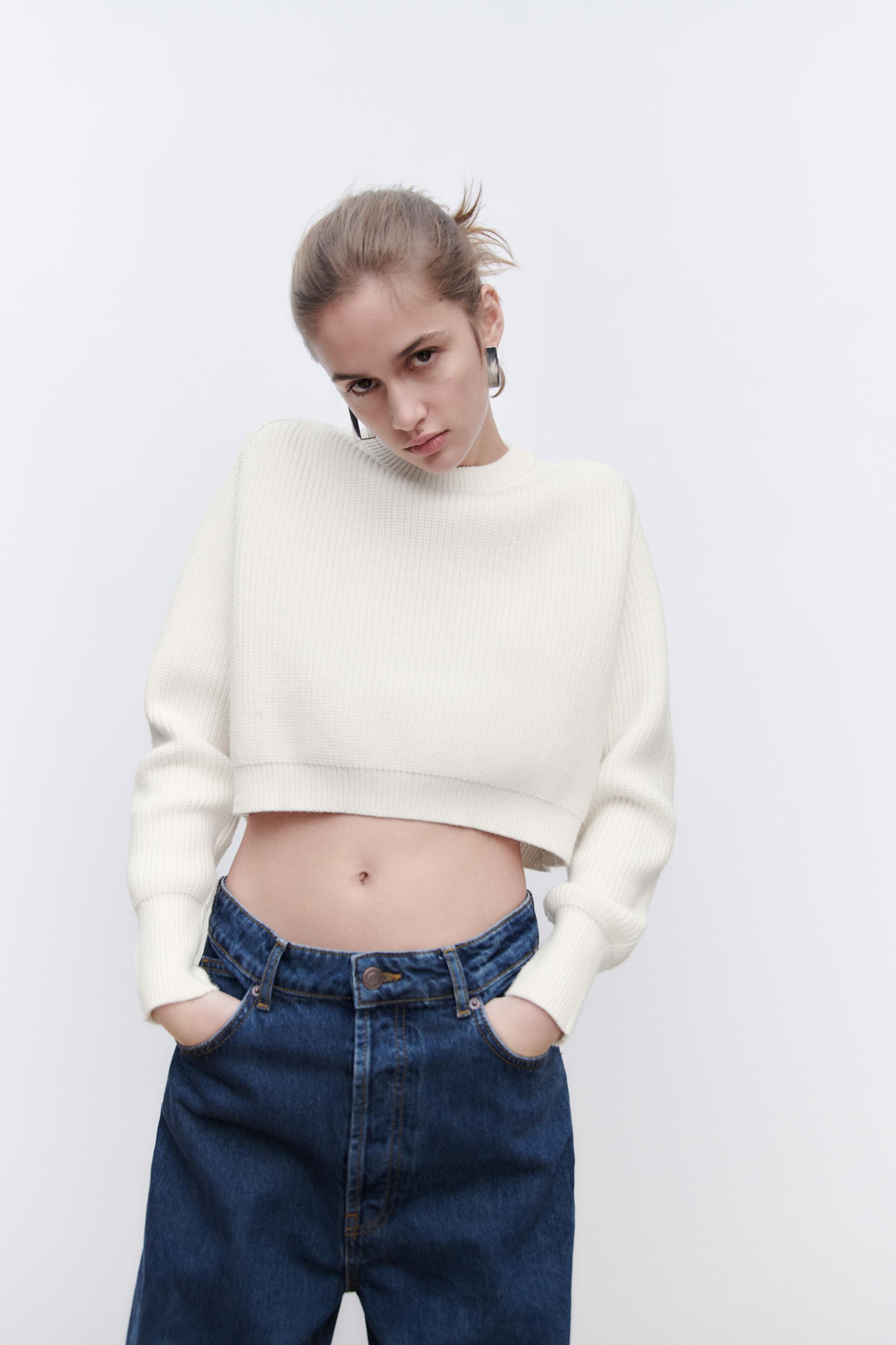 

Джемпер женский ZARA 05536120 белый L (доставка из-за рубежа), 05536120