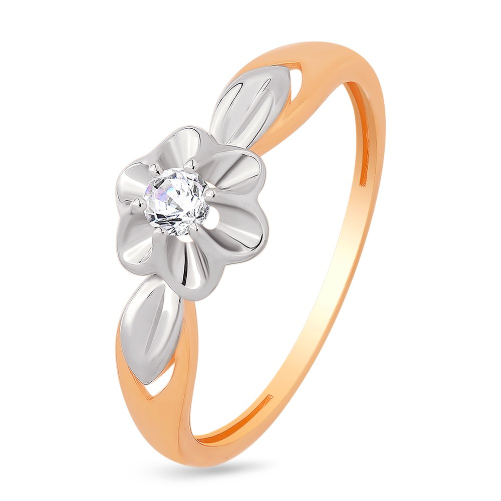 

Кольцо женское из красного золота с бриллиантом 585Gold 101009839, р. 16, 101009839