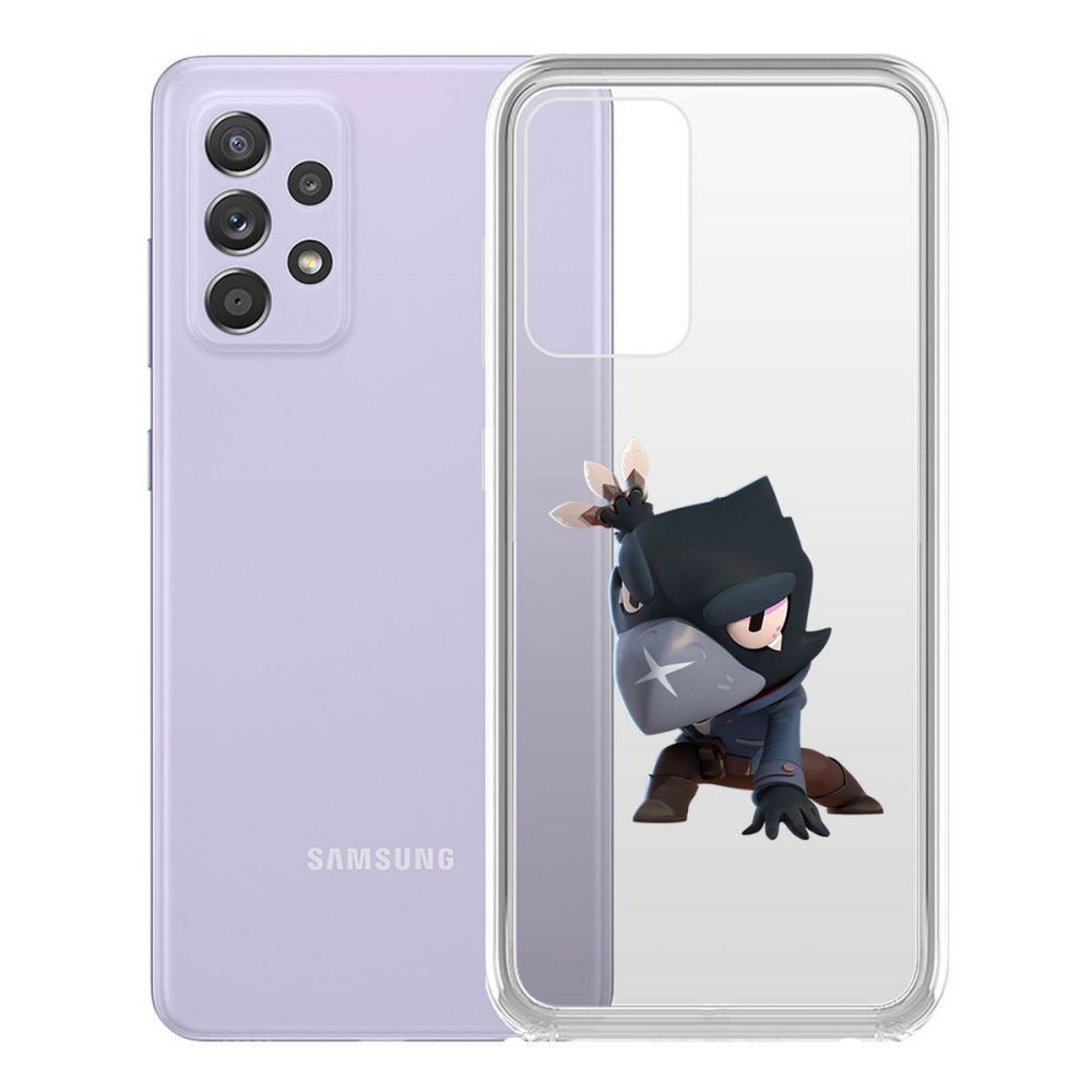 

Чехол-накладка Brawl Stars-Ворон для Samsung Galaxy A52 (A525), Прозрачный