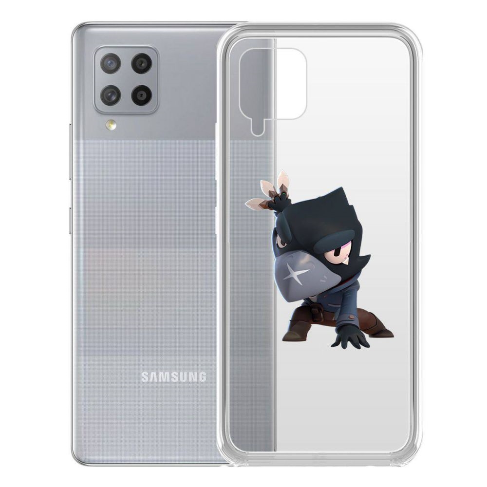 

Чехол-накладка Brawl Stars-Ворон для Samsung Galaxy A42 5G (A426), Прозрачный