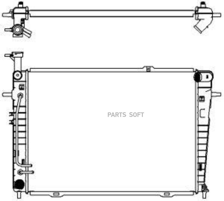 Радиатор hyundai tucson / kia sportage 2.0/2.7 06-10