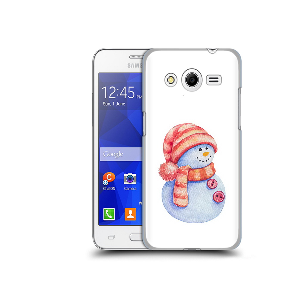 

Чехол MyPads Tocco для Samsung Galaxy Core 2 Веселый снеговик (PT7707.568.44), Прозрачный, Tocco