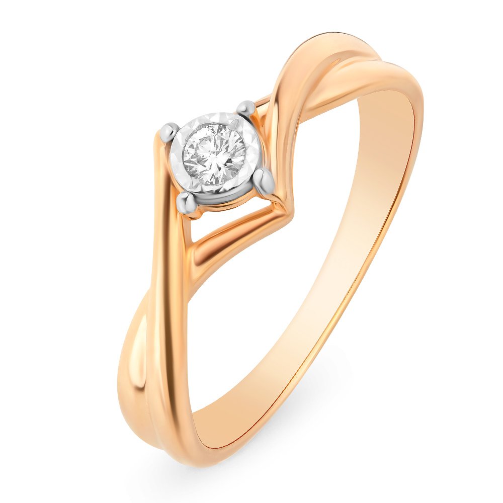 

Кольцо женское из красного золота с бриллиантом 585Gold 101009832, р. 16, 101009832